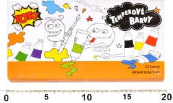 Set temperových barev 12 ks