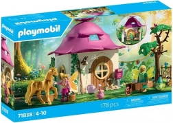 Playmobil Princess Magic útulný dům víl se zlatým jednorožcem