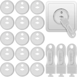 Bezpečnostní kryty na zásuvky bílé