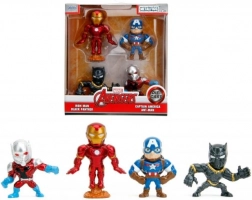 Sada kovových figurek MARVEL AVENGERS 6 cm – 4 ks