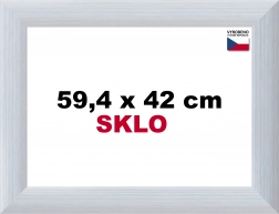 Hliníkový rám na puzzle 59,4 x 42 cm - stříbrný