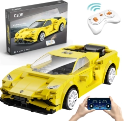 Stavebnice CaDA EVO Race Car – žluté RC závodní auto 289 dílků, Dual Mode