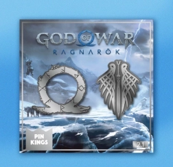 Odznaky God of War Ragnarok – sada 2 kovových odznaků