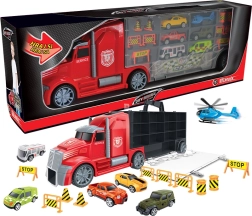 City Service tahač s auty a vrtulníkem 55 cm
