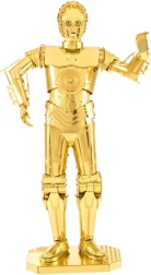 Metal Earth 3D puzzle Star Wars: C-3PO – zlatý kovový model