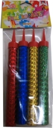 Párty fontány barevné 12 cm – 40 s, sada 4 ks