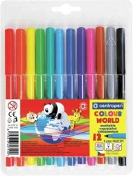 Barevné fixy CENTROPEN - 12 barev