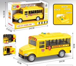 Školní autobus se světlem a zvukem 1:20