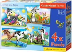 Castorland puzzle Zvířecí maminky a mláďata