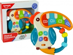 Hudební Pianko Papoušek Zvuky Světla Korálky