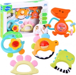 Sada 5 hrkálků a kousátek Dinosauři