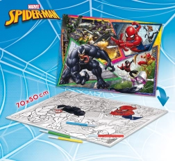 Spiderman oboustranné maxi puzzle 70 × 50 cm, 150 dílků