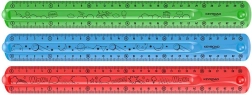 Ohebné pravítko KEYROAD Flexi 30 cm, transparentní