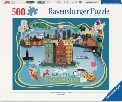 Ravensburger puzzle Staré město Stockholm 500 dílků