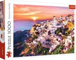 Puzzle Santorini Západ Slunce 1000 Dílků