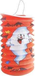 Halloweenský lampion duch 15 cm