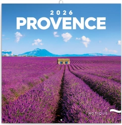 Poznámkový kalendář Provence 2026