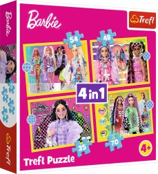 Puzzle Barbie Veselý svět 4v1