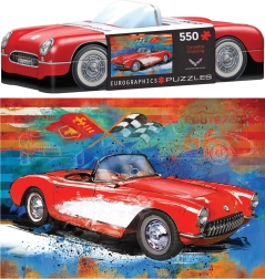 Puzzle v plechové krabičce Corvette 550 dílků