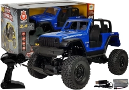 RC terénní auto 4x4 s odpružením 2.4 GHz – modré