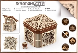 Dřevěný mechanický puzzle Tajemná schránka