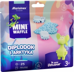 Stavebnice Mini Waffle – Diplodok a Arktida, sáček 25 dílků