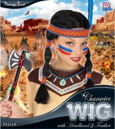 Paruka s čelenkou Indiánka