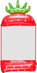 Nafukovací vodní houpací síť ve tvaru jahody