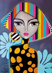 Puzzle barevná dívka 1000 dílků MAGNOLIA