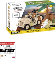 Stavebnice COBI HC WWII – Willys MB SAS 1:35