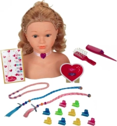 Česací hlava s doplňky Princess Coralie