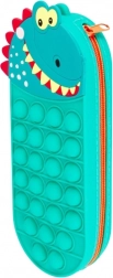 Silikonový penál dinosaurus s pop-it povrchem