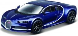 kovový model bburago bugatti chiron 1:32 modrý