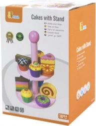 Dřevěné dortíky se stojanem