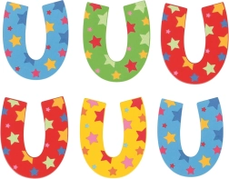 Bigjigs Toys Dřevěné Hvězdičkové Písmenko U