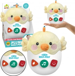 Interaktivní vrávorající kuřátko se světly a zvuky žluté