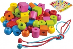 Detoa navlékací dřevěné korálky pro nejmenší