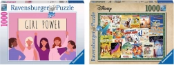 Ravensburger sada 2× puzzle 1000 dílků – Disney Vintage Movie Posters a Girl Power
