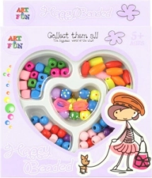 Dřevěné korálky – sada pro výrobu náramků