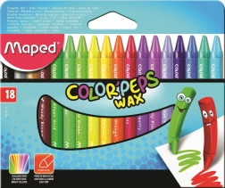 Trojhranné voskové pastelky 18 ks MAPED Color’Peps