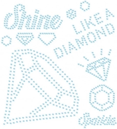 Nažehlovací aplikace s kamínky – zazářete jako diamant