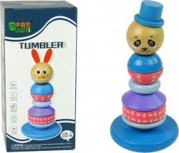 Dřevěná vzdělávací pyramida Panda balancující věž