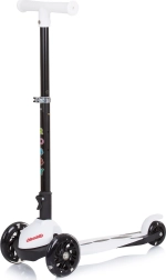 Koloběžka Chipolino Robby White s LED kolečky