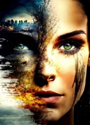 Diamantové malování – Tvář apokalypsy 30 × 40 cm