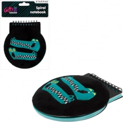 plyšový zápisník krokodýl