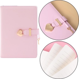 Památník na zámek ve tvaru srdce s klíčkem růžový