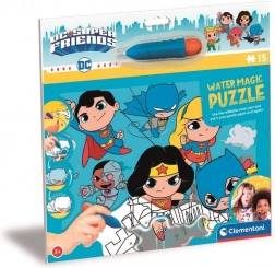 Clementoni Puzzle s Vodním Malováním: DC Super Friends 15 Dílů