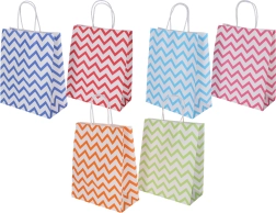 Dárková papírová taška s barevným motivem