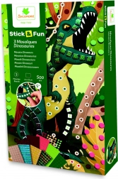 Stick & Fun - malá mozaika dinosauři