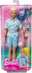 Barbie Ken na pláži – letní panenka s doplňky